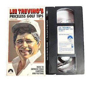 Lee Trevino’s Priceless Golf Tips Volume 1 VHS Improve Chipping and Putting 1987